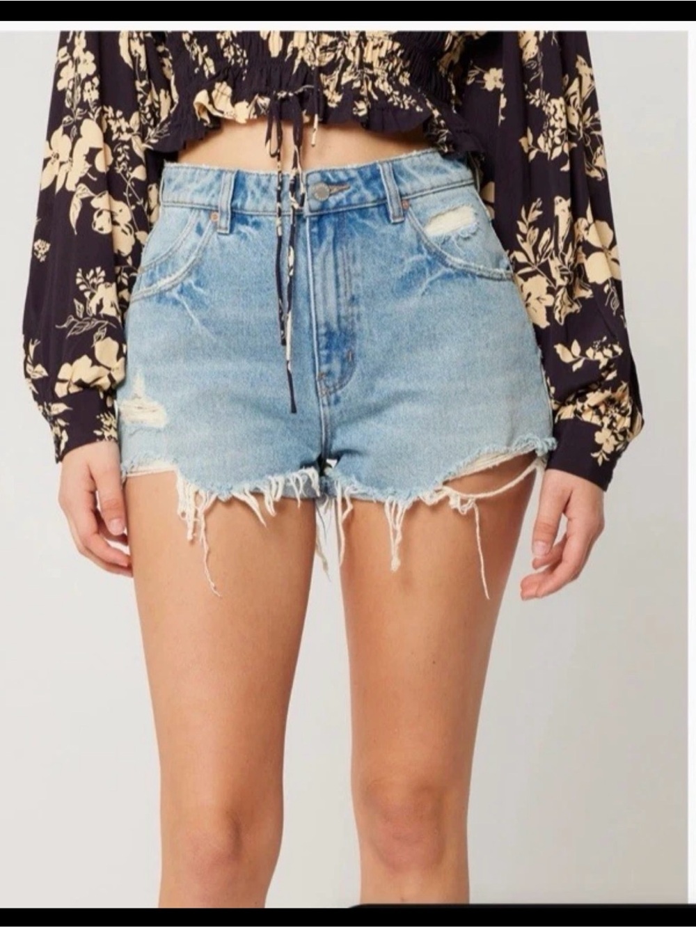 ROLLA'S Cutoff Denim Jean Shorts Dusters High Rise Slim G’day Mate​
